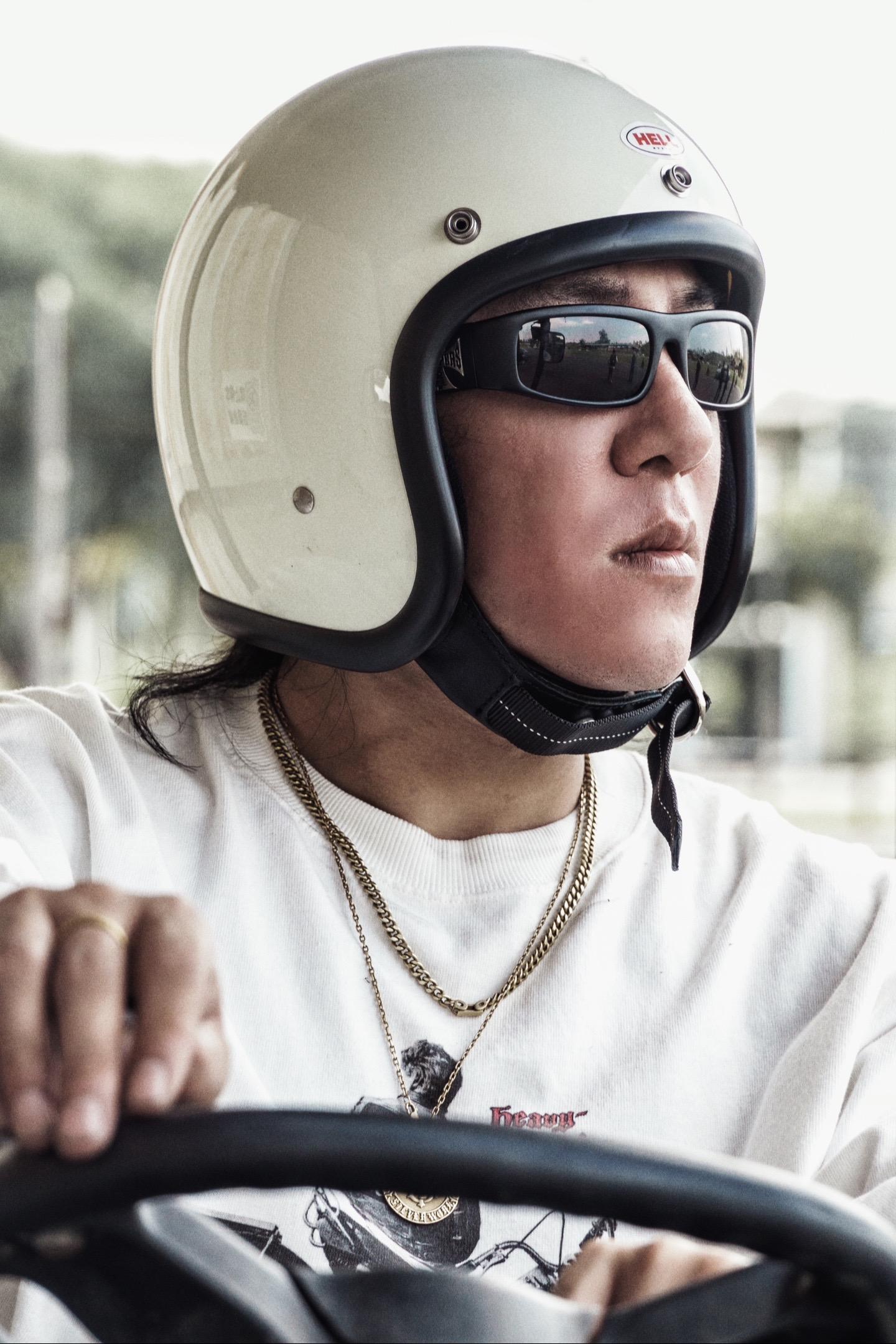 hellisreal蓝牙小体4/3盔。小体盔复古机车