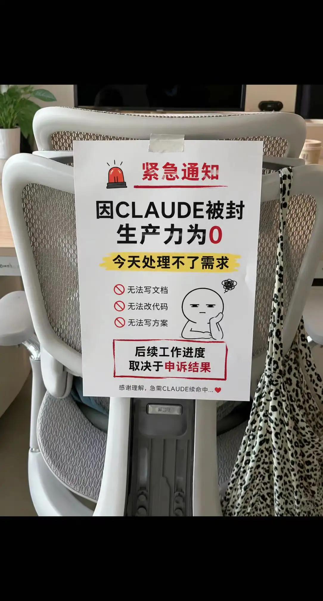 天天依赖Claude扛全部业务，账号一封直接原地停工，所谓AI生产力全押单一模型