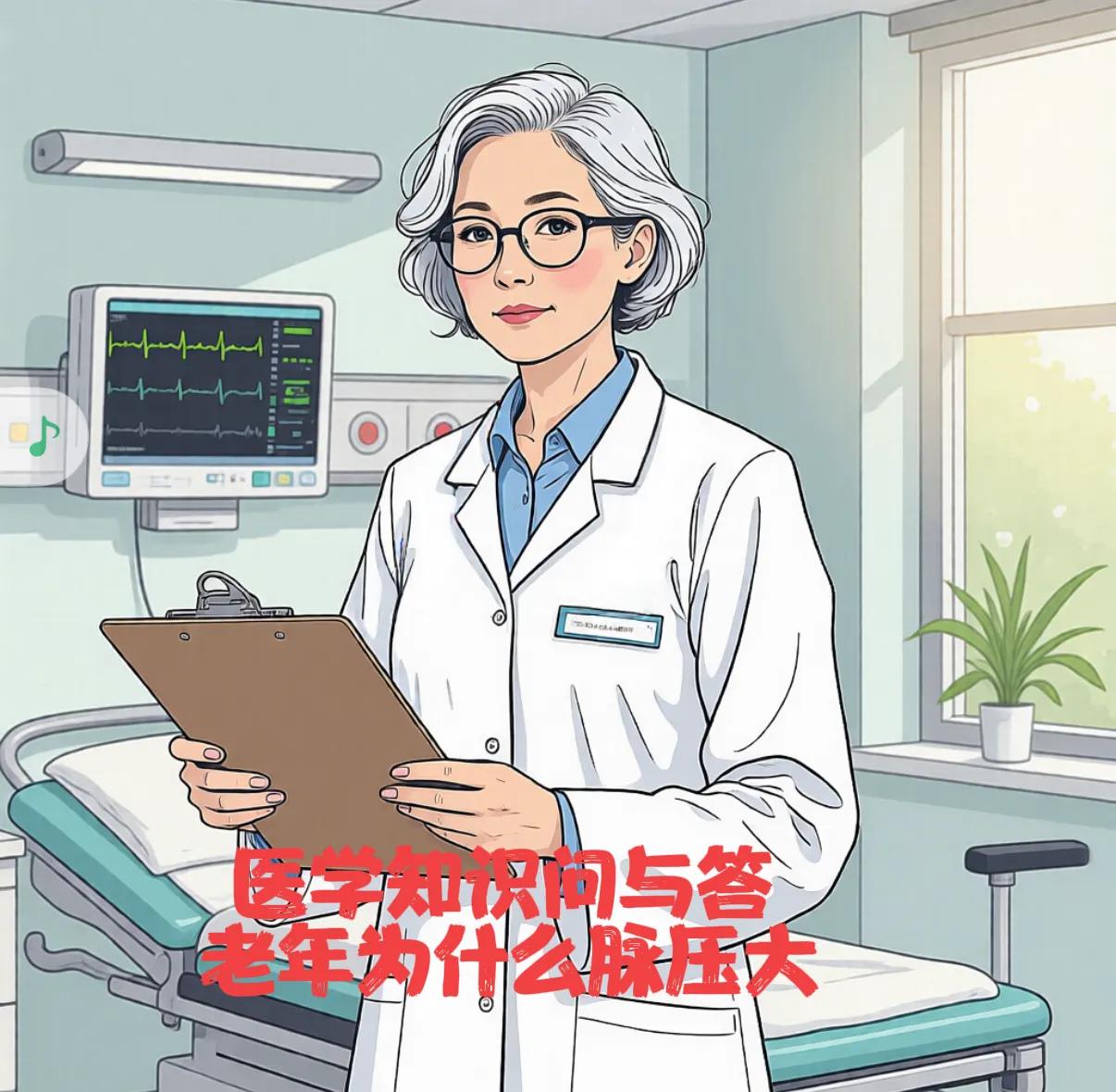 老年人为什么会脉压大
----医学知识每日1一2问
老年人的血压不同于年轻人，他