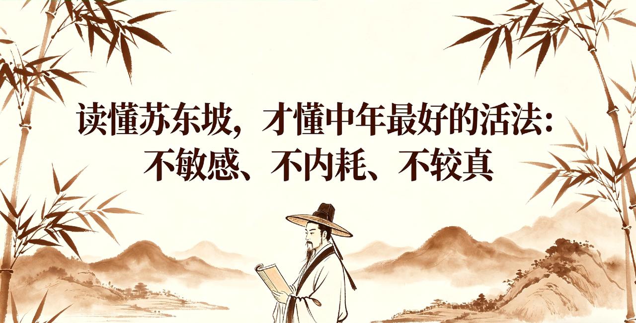 被贬黄州那年，苏轼45岁。
从巅峰跌落谷底，却活成了最豁达的模样。
这篇文章写透