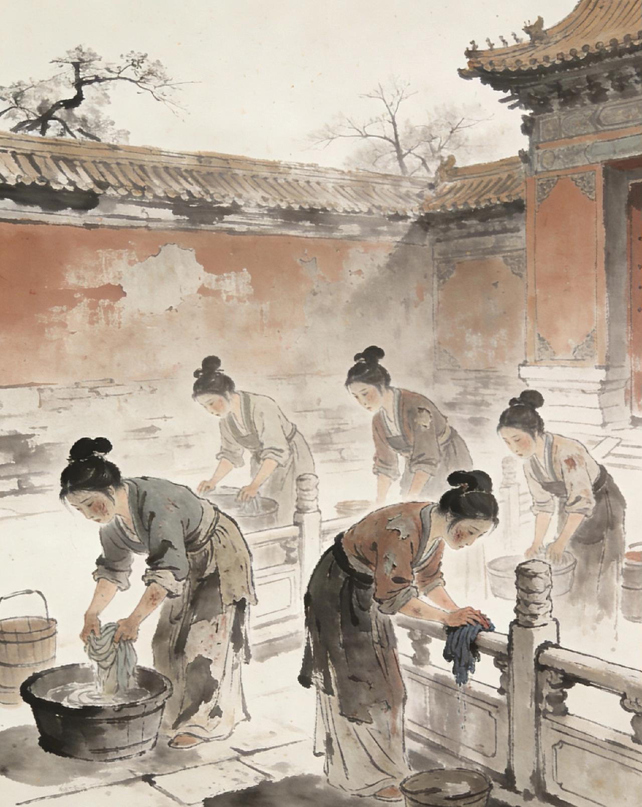 明朝后宫有多惨？和坐牢没什么两样。

第一，后妃以下的所有后宫女人，所有衣食用具