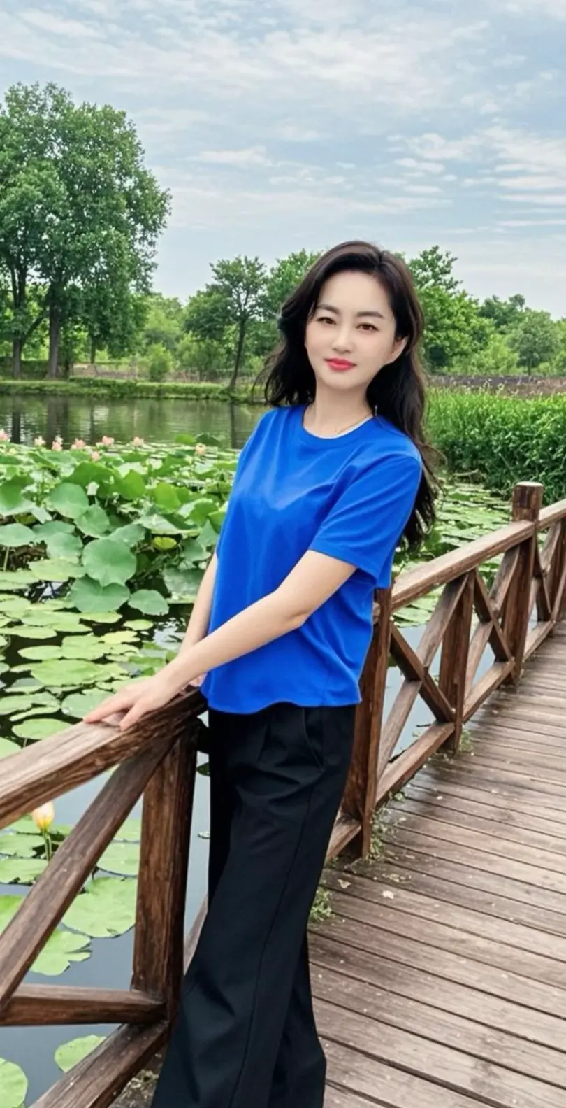 湖畔蓝影  穿搭 穿出自己的风格