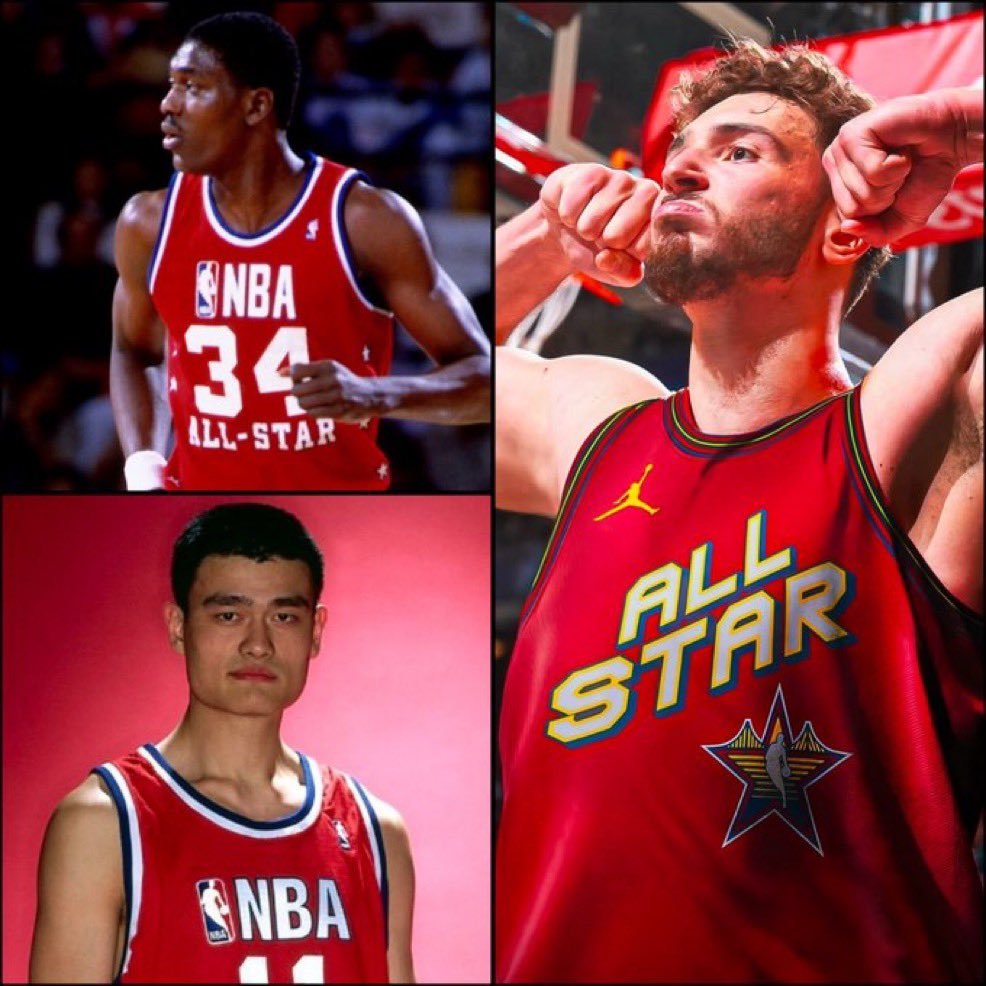 神棍替补亚历山大入选全明星国际队。他也成为继姚明和大梦两位传奇中锋之后，入选两次