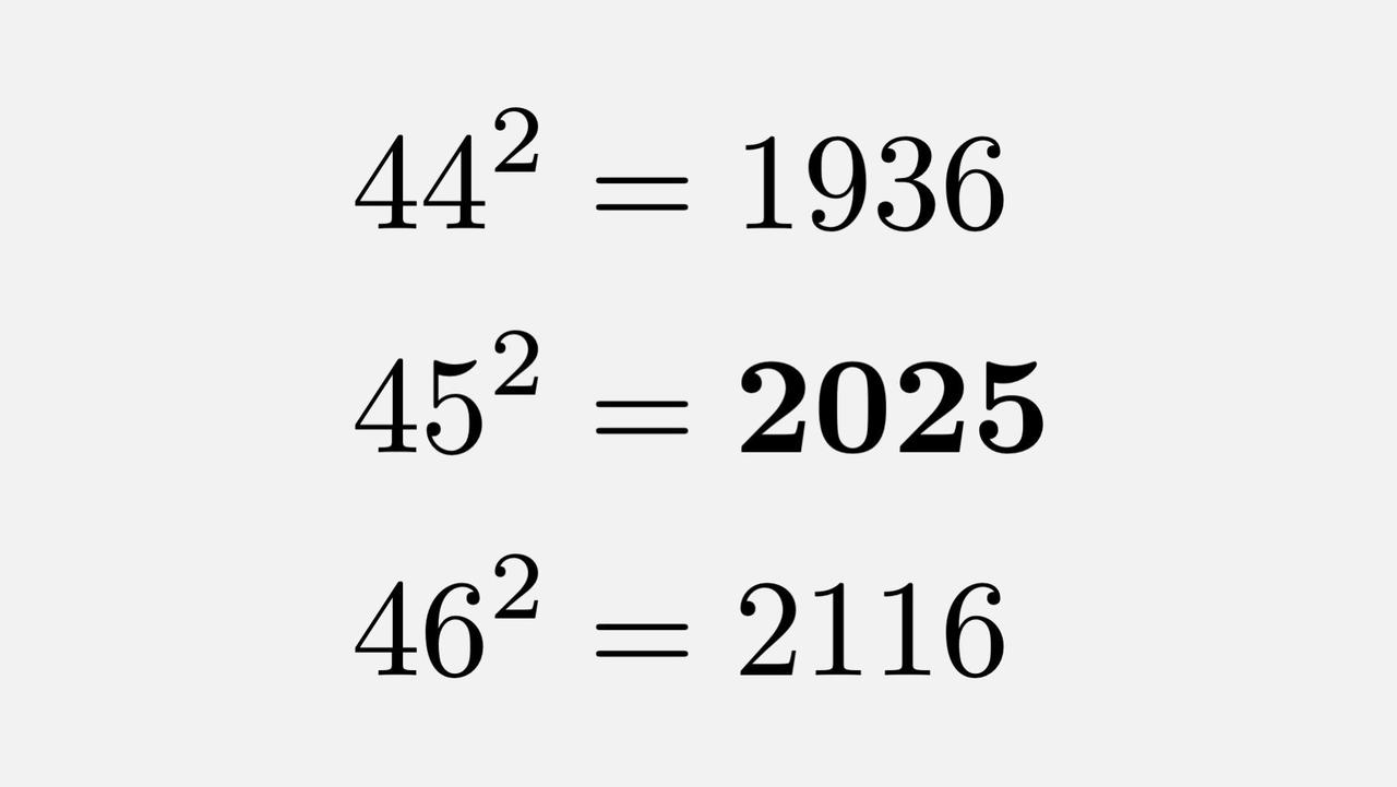 2025可是一个“九五至尊”的了不得的数字。2025=45²=9²X5。在《易经