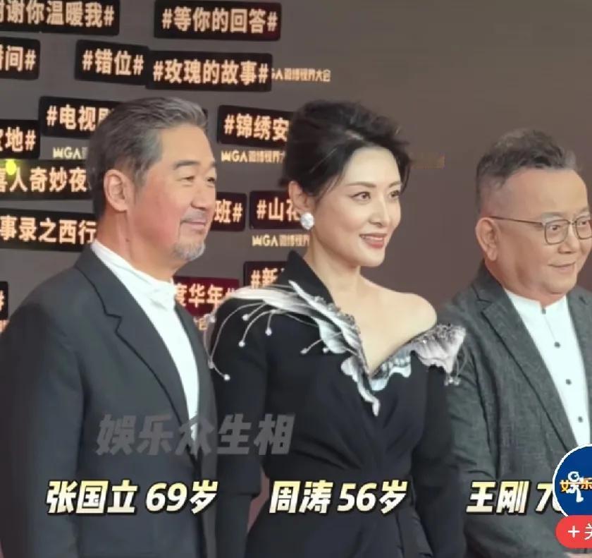 周涛、张国立和王刚在11.5微博视界大会同框亮相红地毯

在2024年11月5日