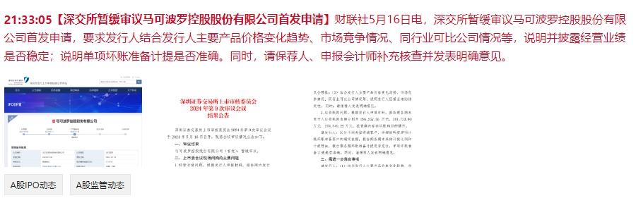 村里突发利好，暂缓审议马可波罗首发申请了！看来大家所担心的问题，村里看在了眼里。