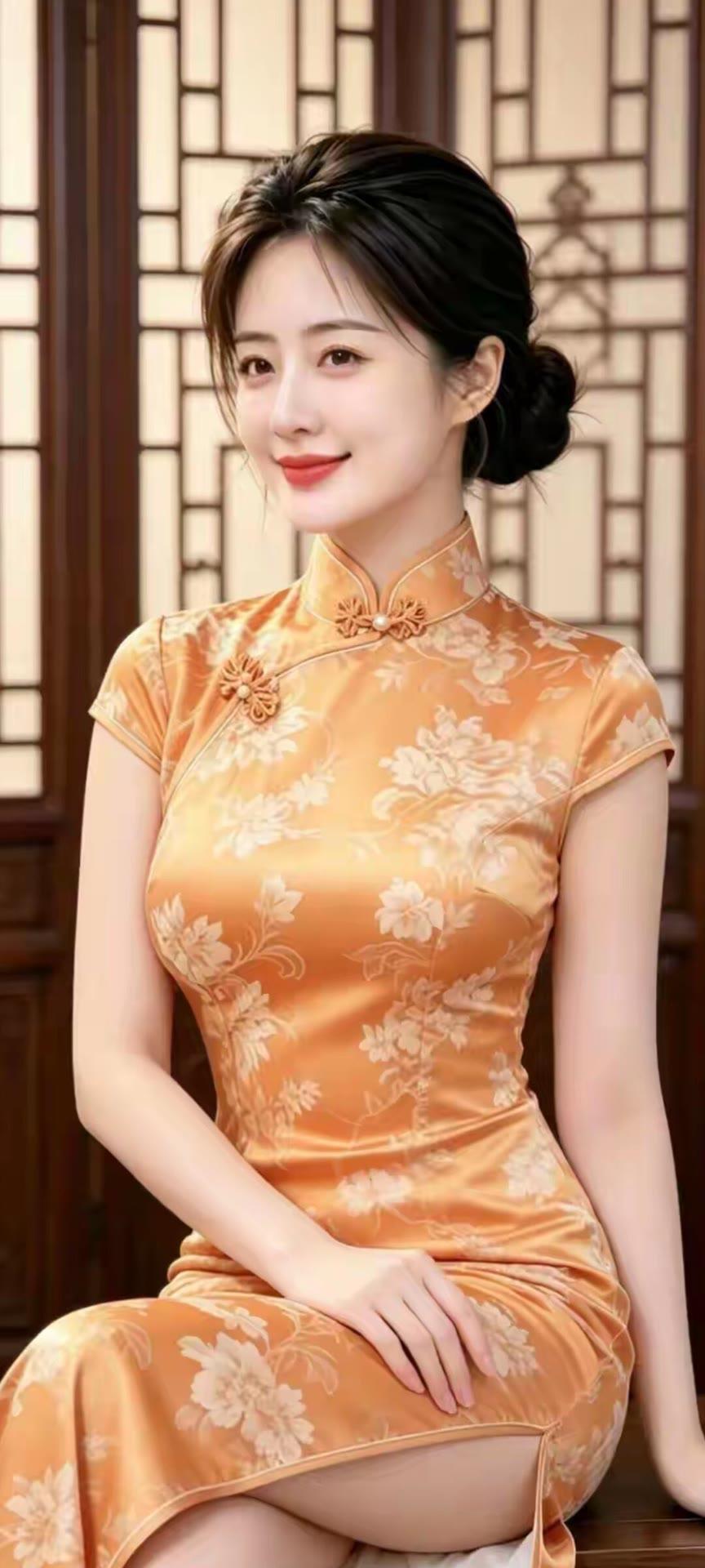 优雅旗袍，东方韵味，古典与现代的完美结合。