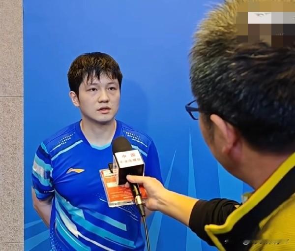 全运会男单8强诞生！樊振东4-1战胜薛飞之后，赛后发言太谦虚了！

樊振东：“我