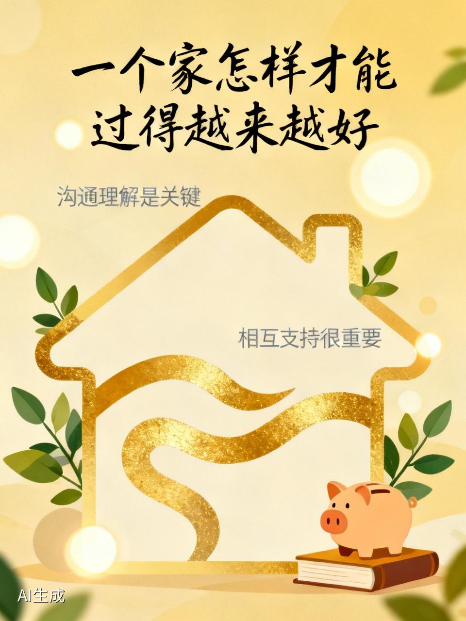 一个家要过得越来越好，沟通和理解是关键。就像我家，以前父母总因小事争吵，后来大家