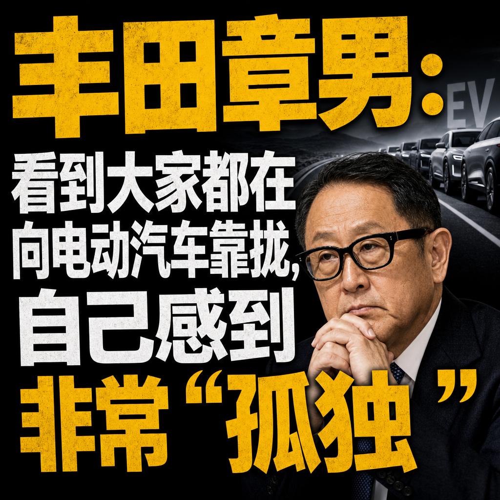 丰田章男面对电动化大势深感孤独
丰田章男又一次站到了聚光灯下，这次的关键词是