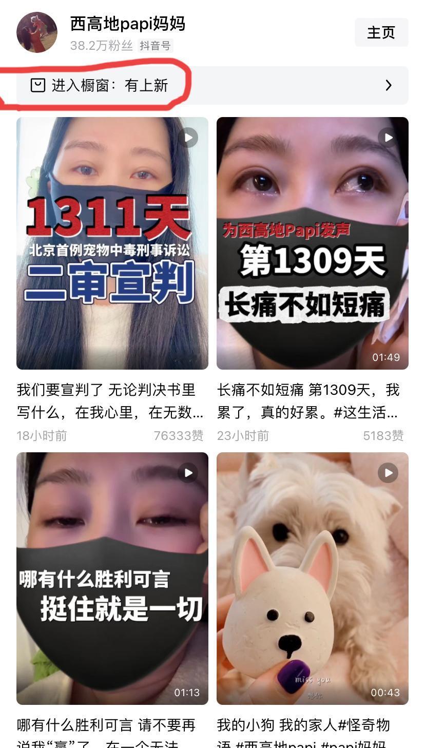 西高地它妈又在网上装可怜，两眼泪光闪闪，橱窗里又上新货了
    北京毒狗案二审