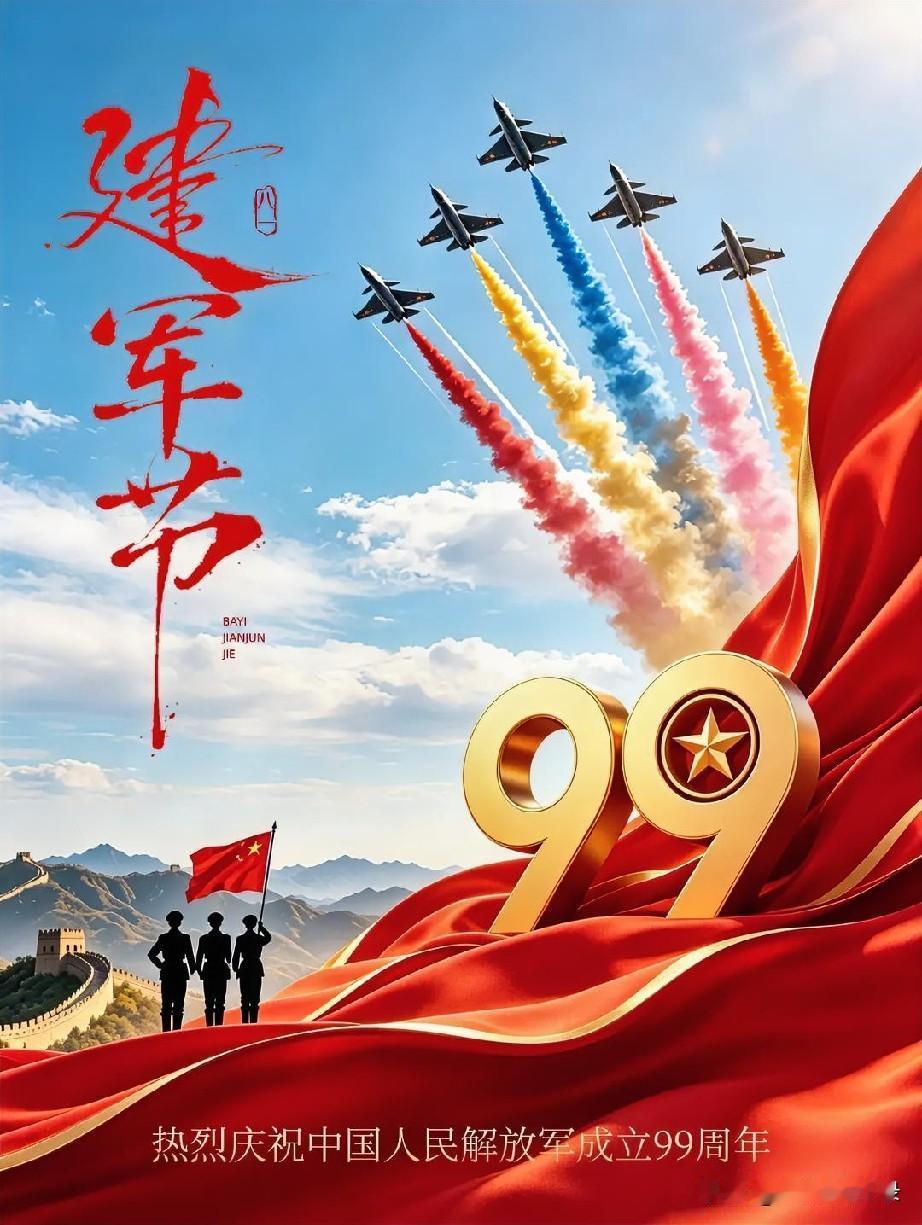 我们手握暖阳，是你们挡住风霜，世间万般自在光景，皆由迷彩身影默默撑起，致敬人民子