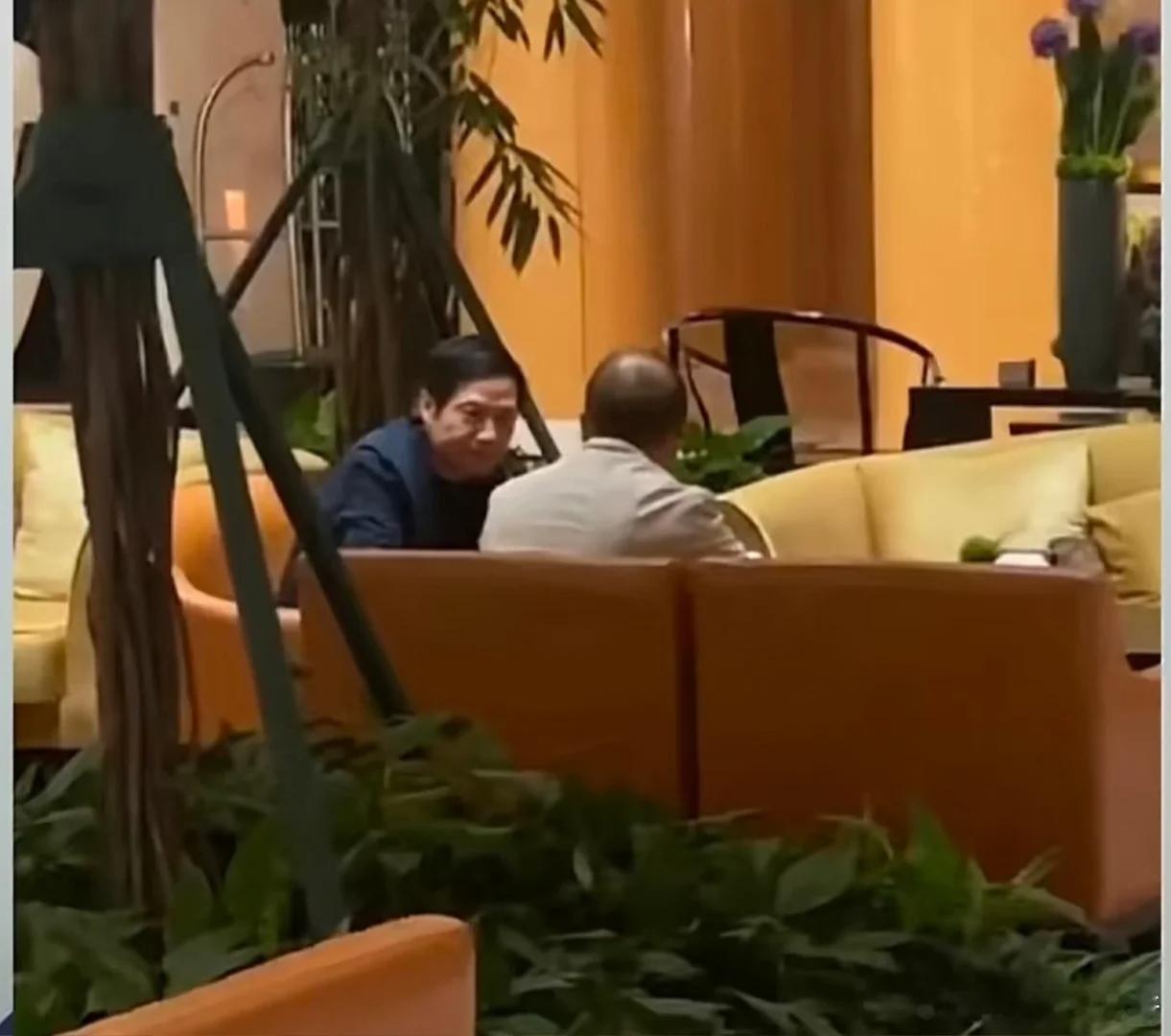 有网友拍到了雷军与华为的徐直军在聊天，这是在谈什么合作吗？[疑问] ​​​