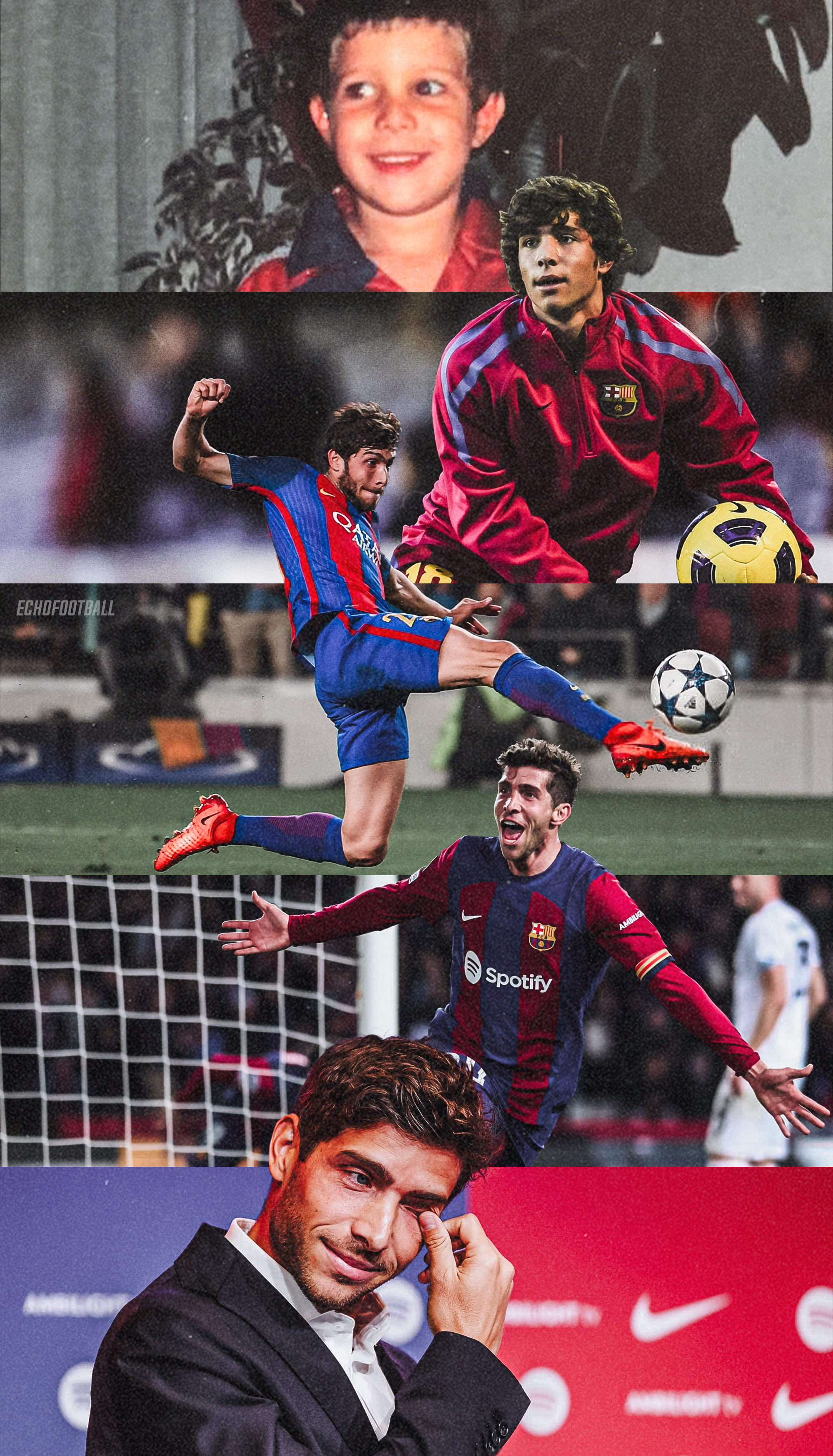 Gràcies, Sergi.💙❤️#罗贝托告别巴萨# ​​​