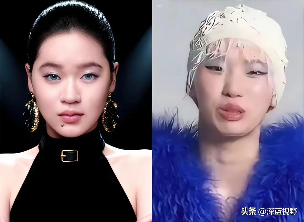 全红婵和陈芋汐的时尚大片，画风截然不同：全红婵一脸“国泰民安”，稳重大气；陈芋汐