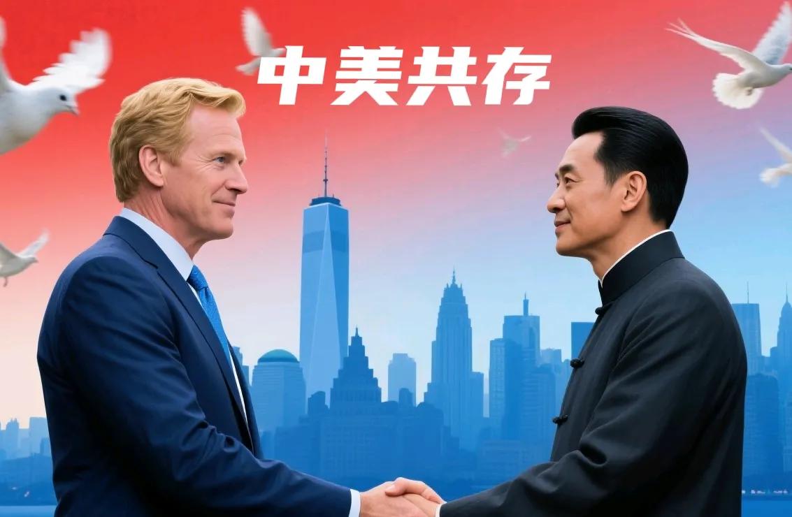 中美渐渐进入共存阶段，双方的力量都太大，谁也不敢伤害谁。因为稍微“互殴”一下都受