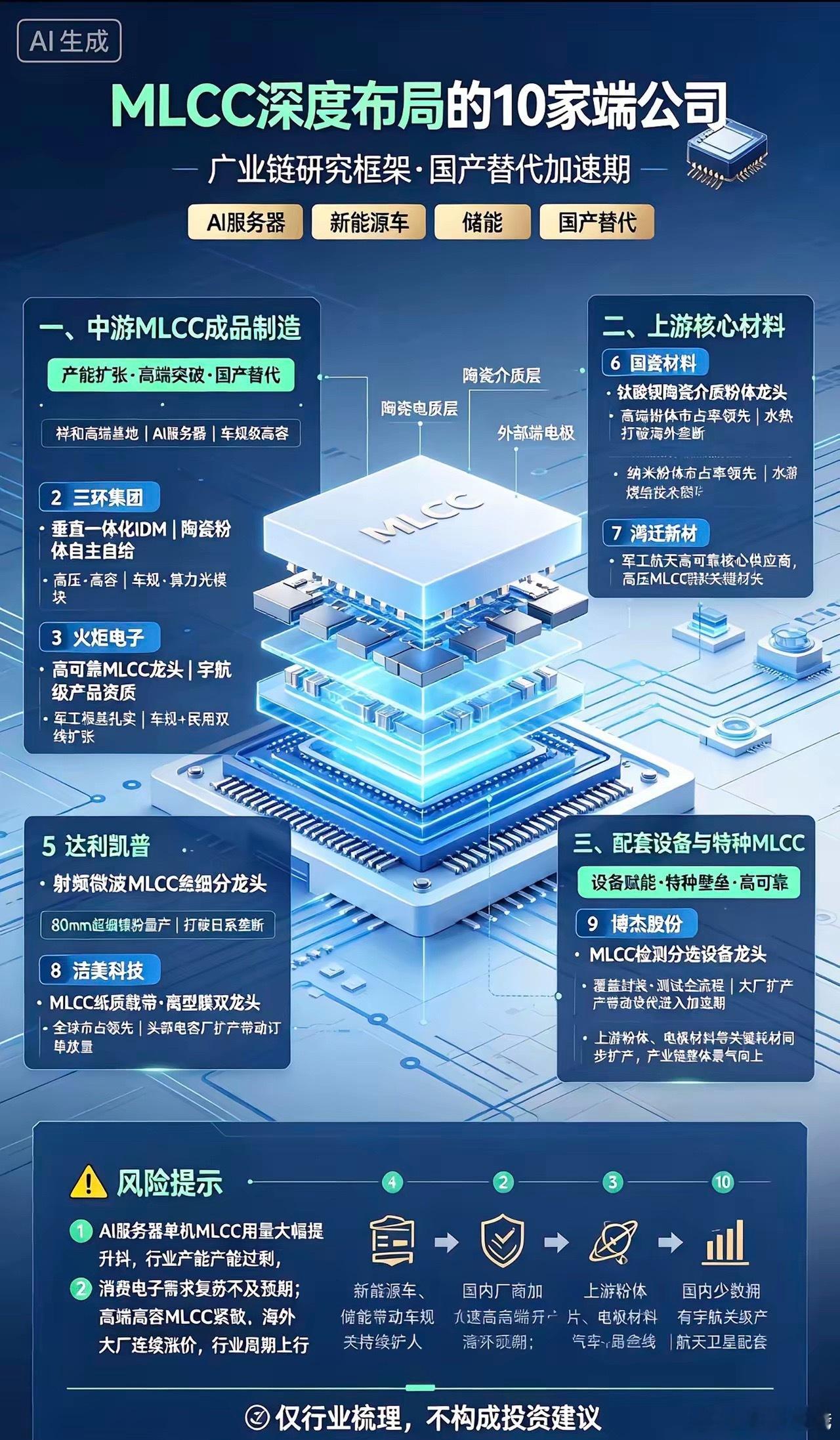 MLCC深度布局的10家公司一、中游MLCC成品制造1、风华高科国内MLCC产能