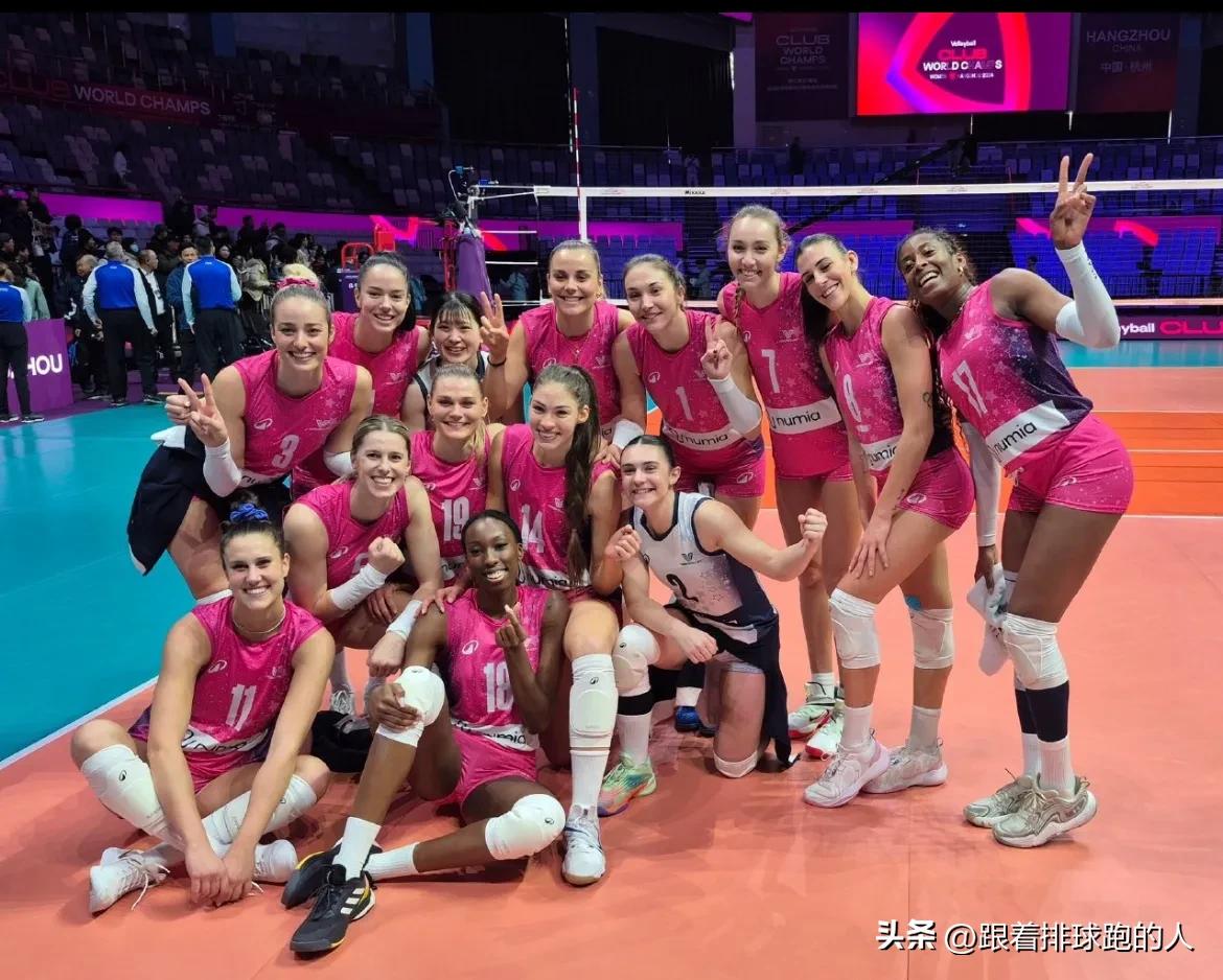 2024年女排世俱杯小组赛A组，意大利🇮🇹蒙扎(米兰)3-0巴西🇧🇷米纳