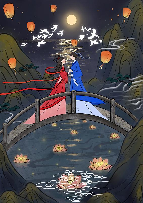十大民间传说
①牛郎织女
       牛郎织女这个传说，真的是刻在中国人DNA