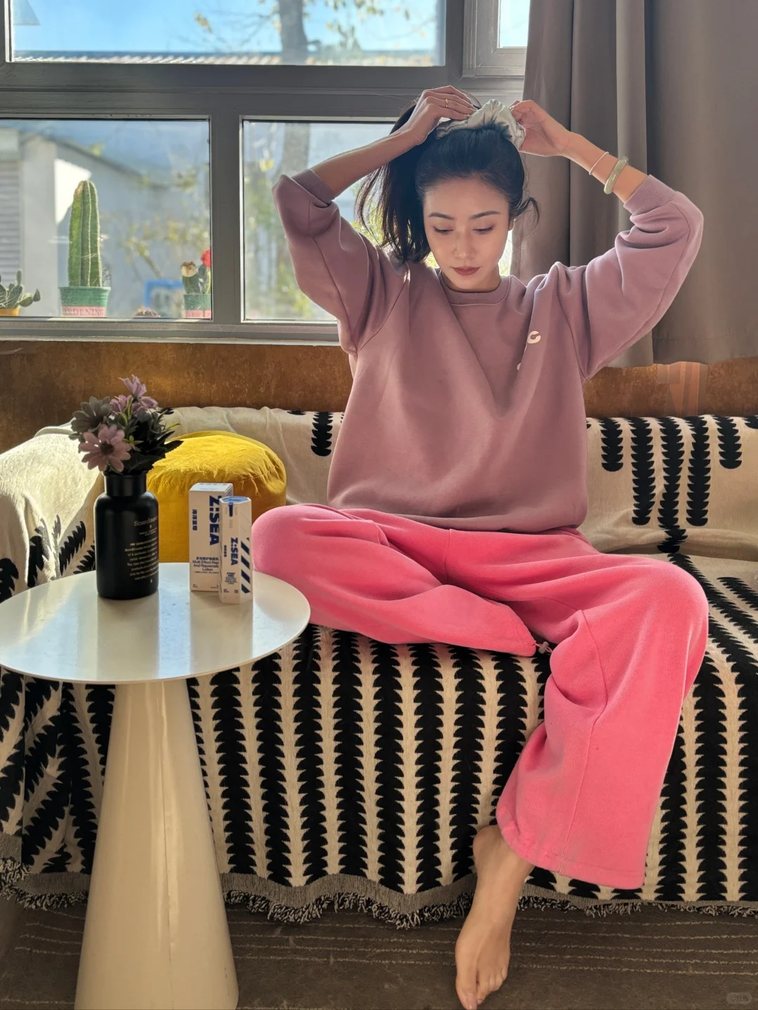 天气冷了更要穿亮色的衣服