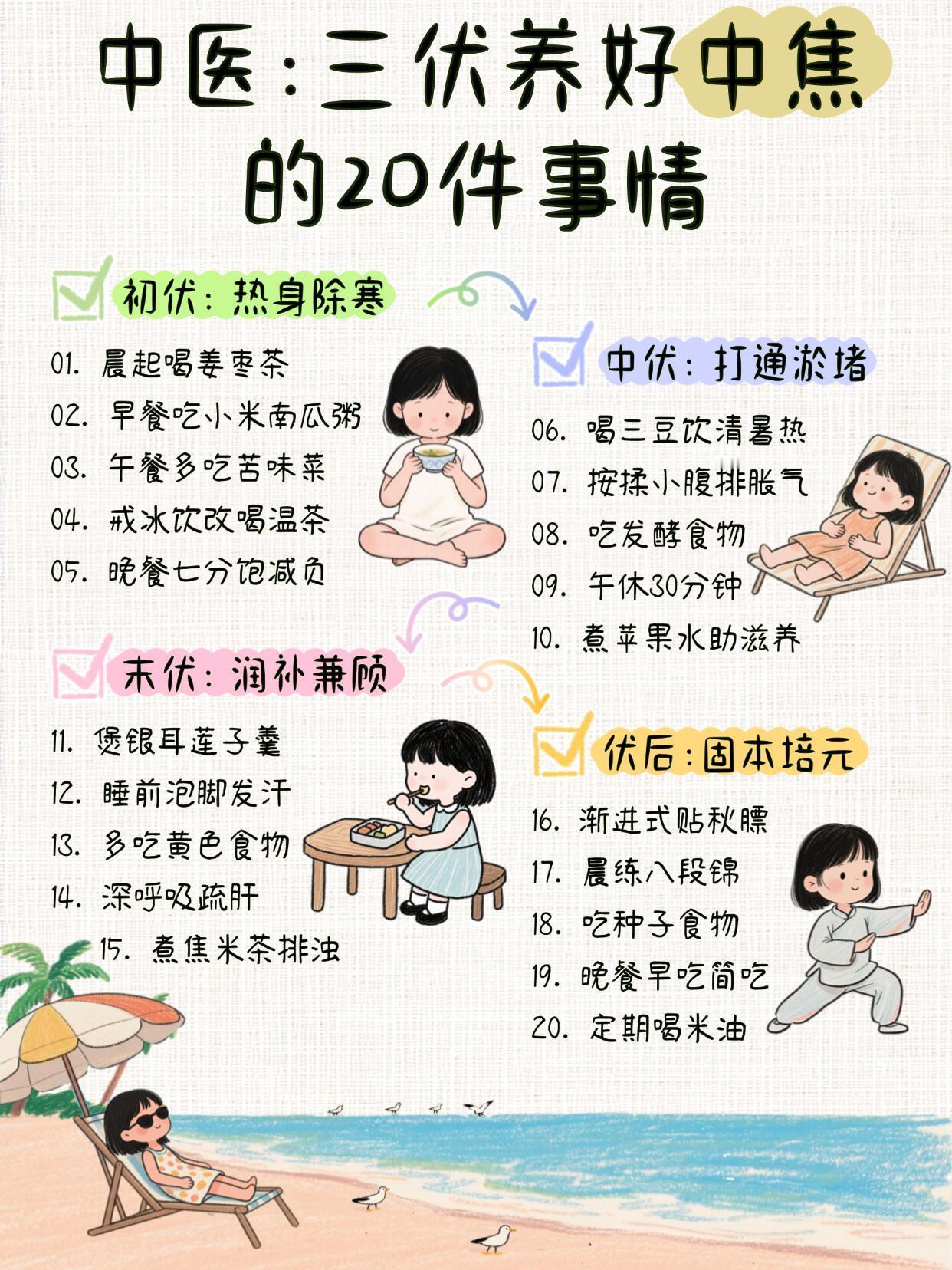 三伏40天打通中焦 | 养出夏日好状态~三伏天是养中焦的黄金40天！湿热交加容易
