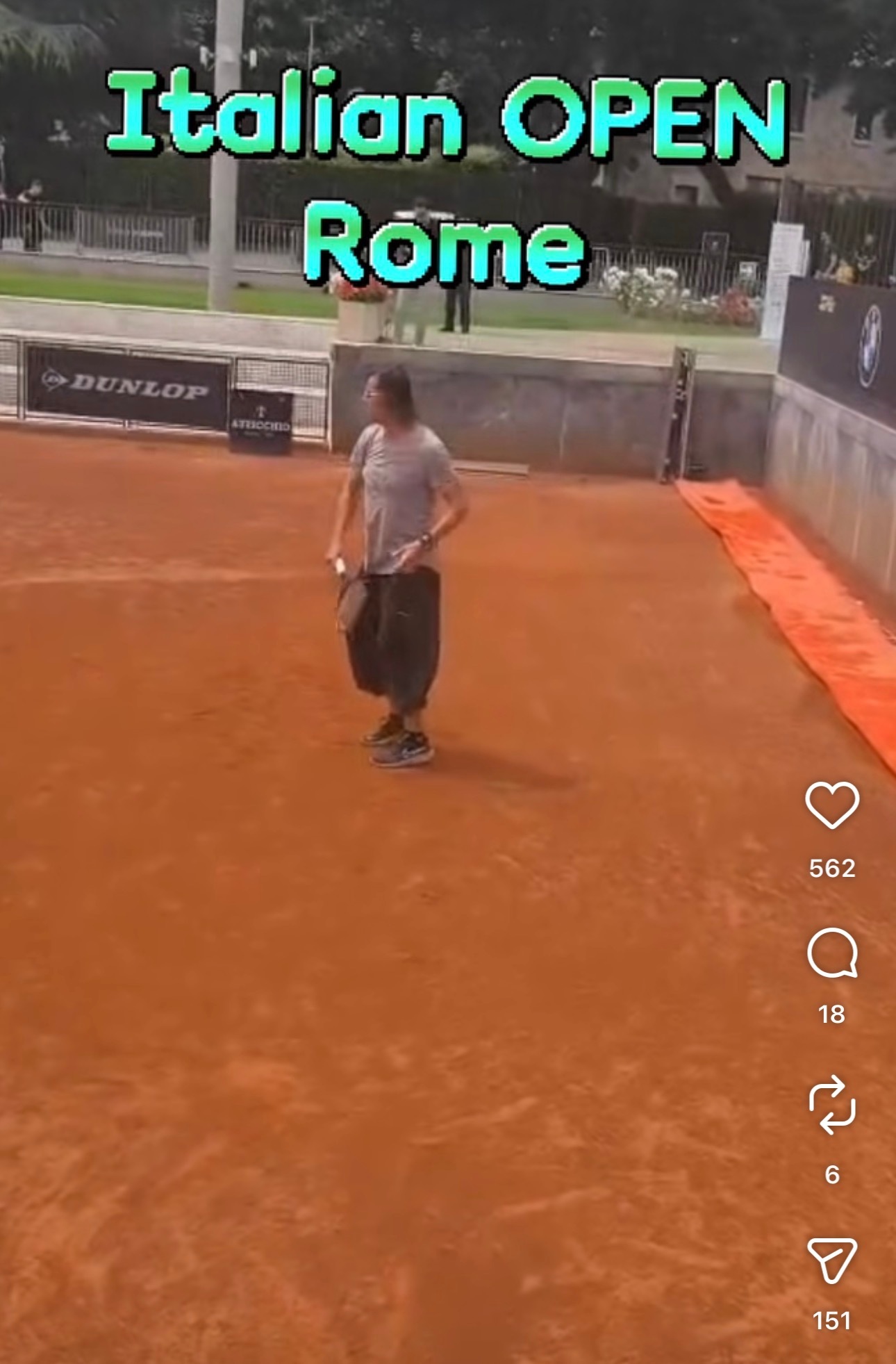 看完萨芬在罗马训练的视频后，马上刷到卢布列夫最新的硬照帅图！ATP