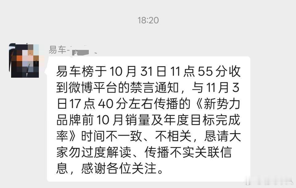 易车网就账号被禁言一事进行了相关澄清。不要什么事情都怀疑是华为干的。 ​​​