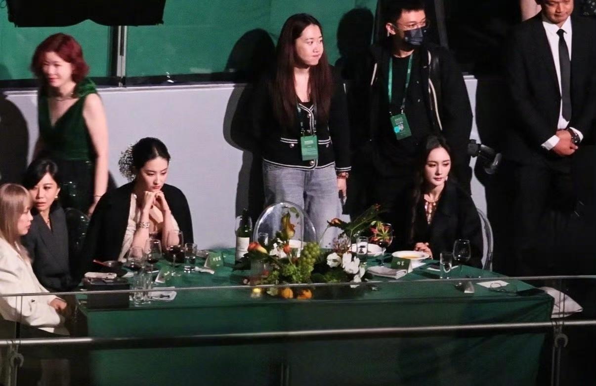 杨幂和刘亦菲昨天的vogue盛典无论是红毯上还是晚宴上居然0互动，这个我没想到，