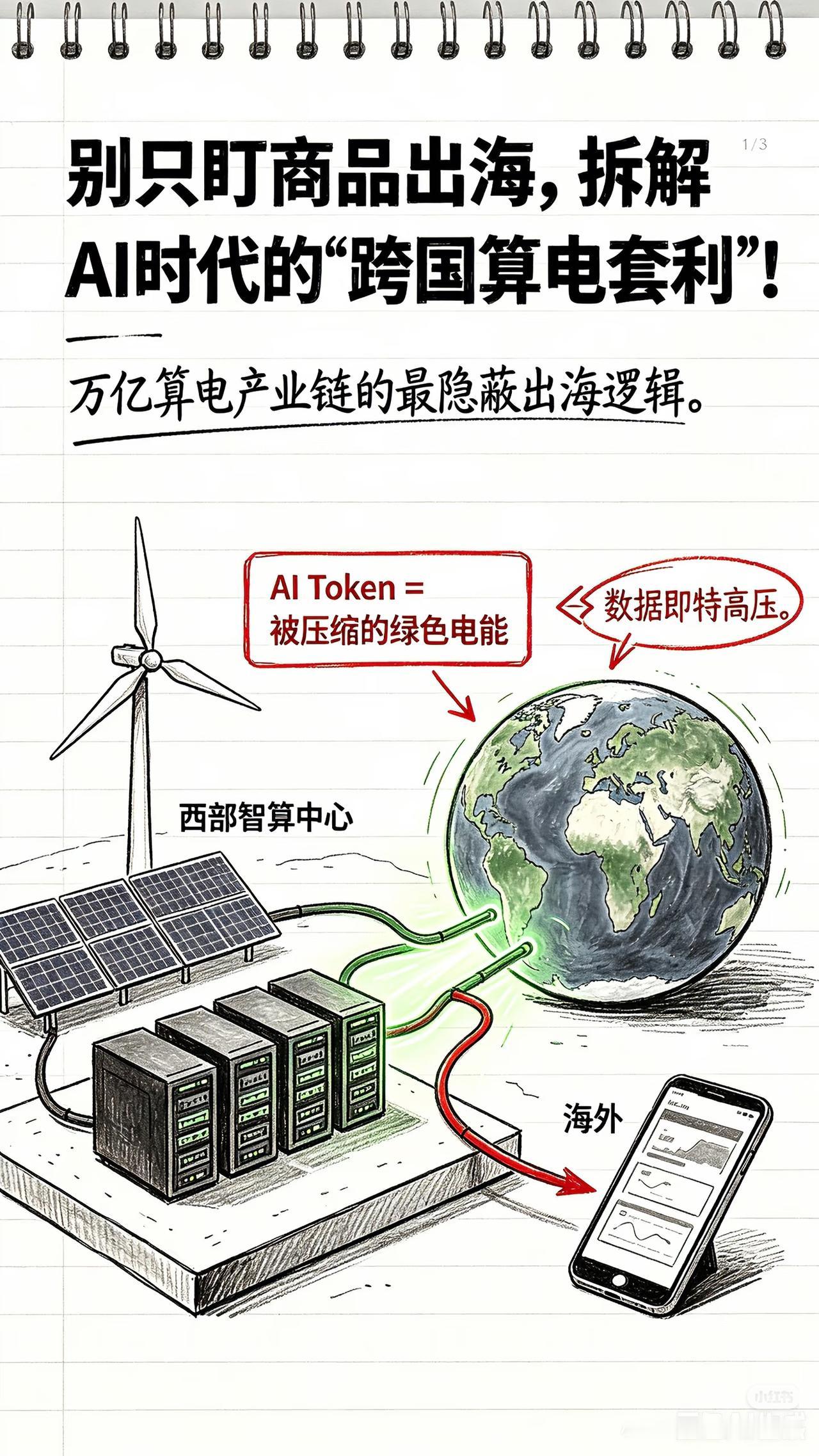 别再只盯着商品出海！AI时代的“跨国算电套利”，才是万亿级新赛道
 
很多人还在