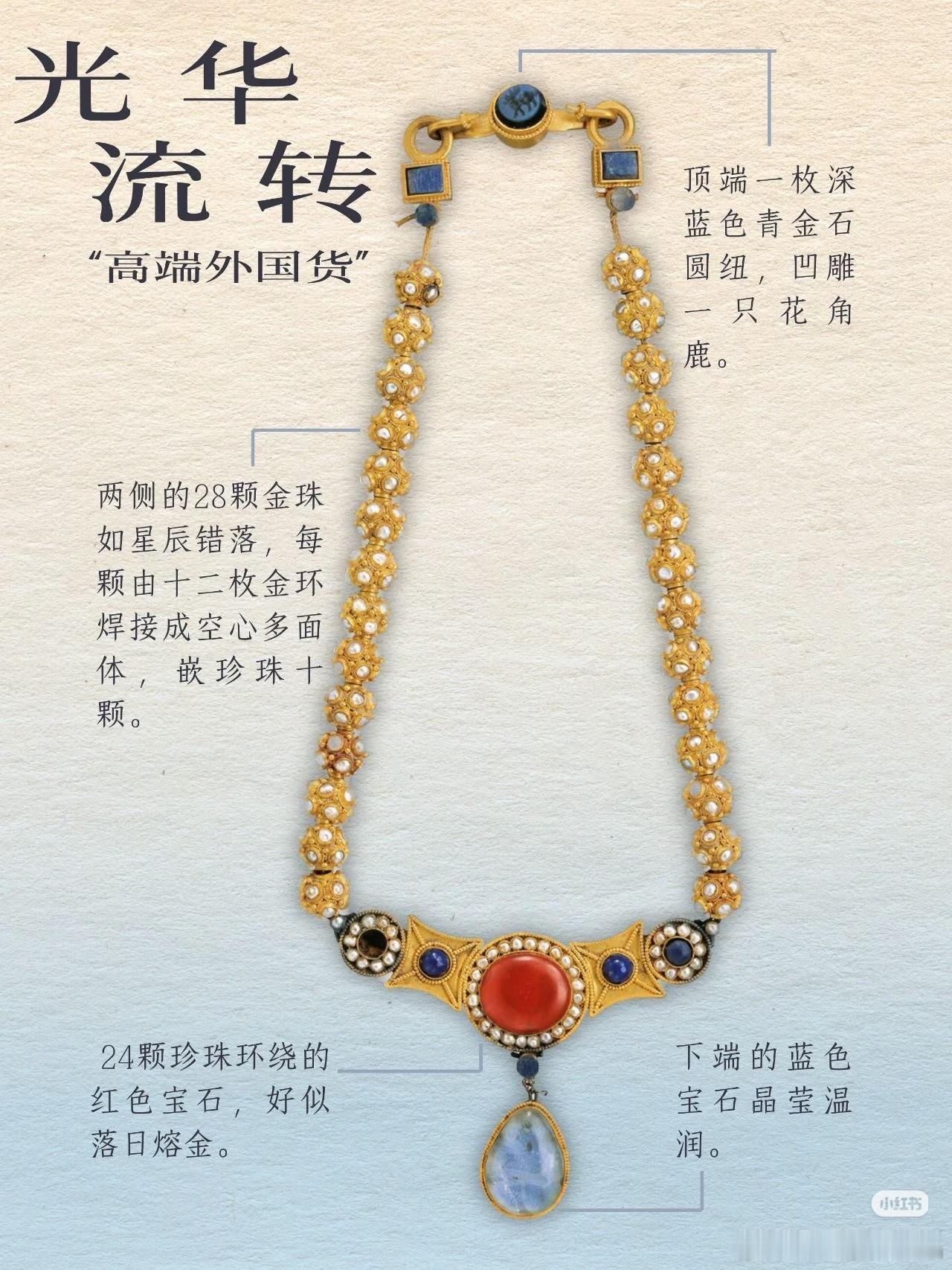 史上最受宠小孩的头饰能有多惊艳李静训的花冠和项链都很漂亮。 