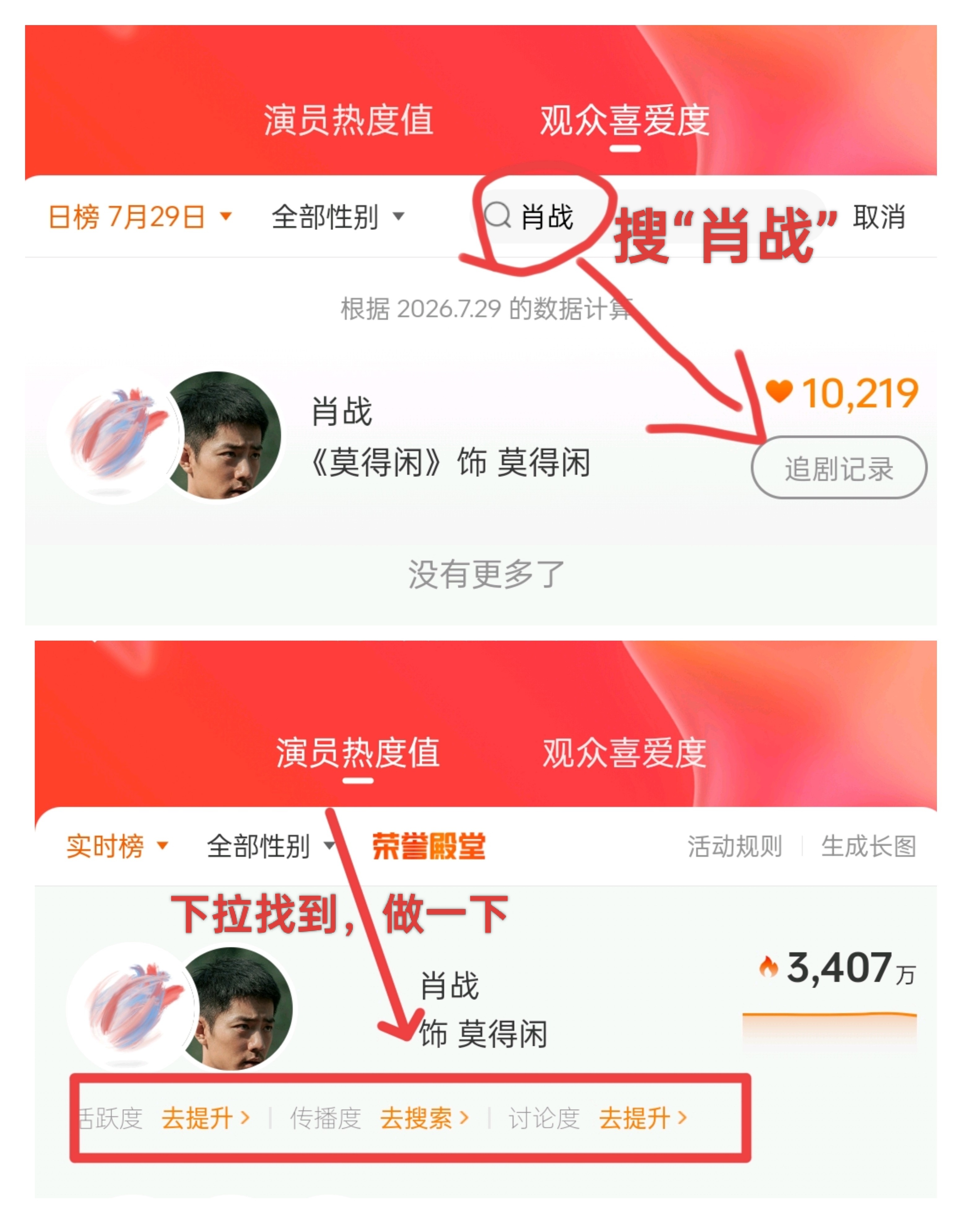 拖家带口都来投一下，扩📣 👉🏻微博演员影响力指数 直接搜【肖战】就行。 