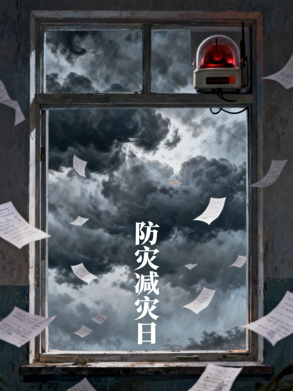 窗外突然响起警报声，由弱到强，划破宁静。

先是一愣，随即想起——5月12日。