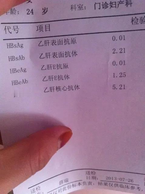 《乙肝五项的解读》
 
乙肝五项包括乙肝表面抗原（HBsAg）、乙肝表面抗体（H