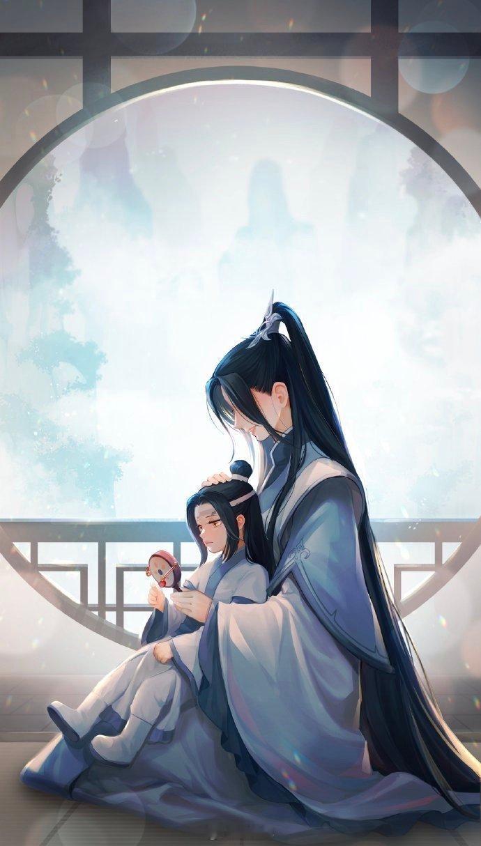 魔道祖师微博开新谷 小忘机和妈妈，一家子都是美人啊[偷乐] ​​​