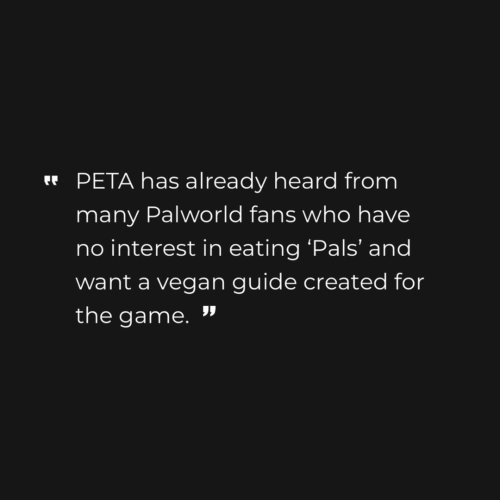 PETA要给《幻兽帕鲁》玩家制作这份指南 玩家：别瞎操心了