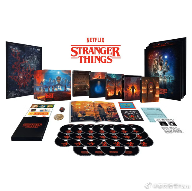 《怪奇物语》将于今年7月发行全五季共42集25张光盘的4K UHD和蓝光套装额外