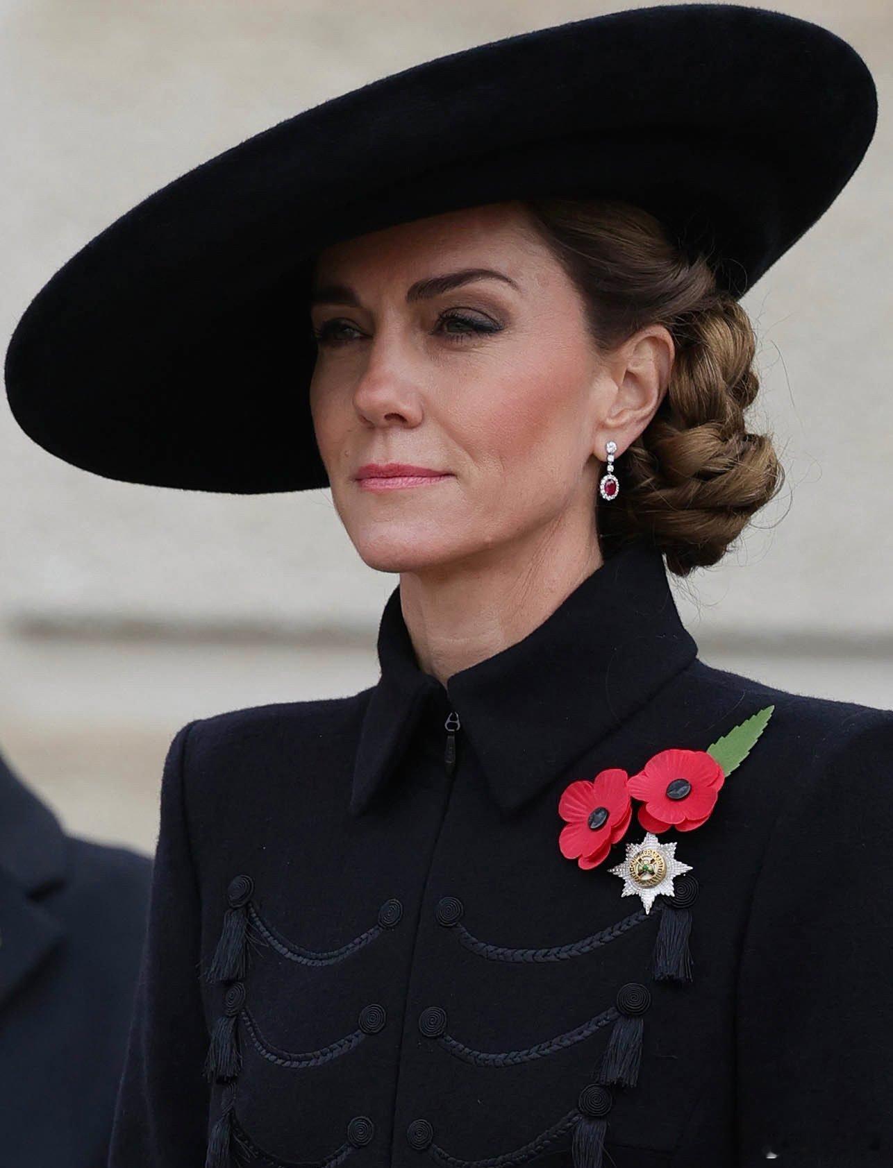 🇬🇧11月11日，威尔士王妃凯瑟琳在斯塔福德郡阿瑞沃斯的国家纪念植物园出席停