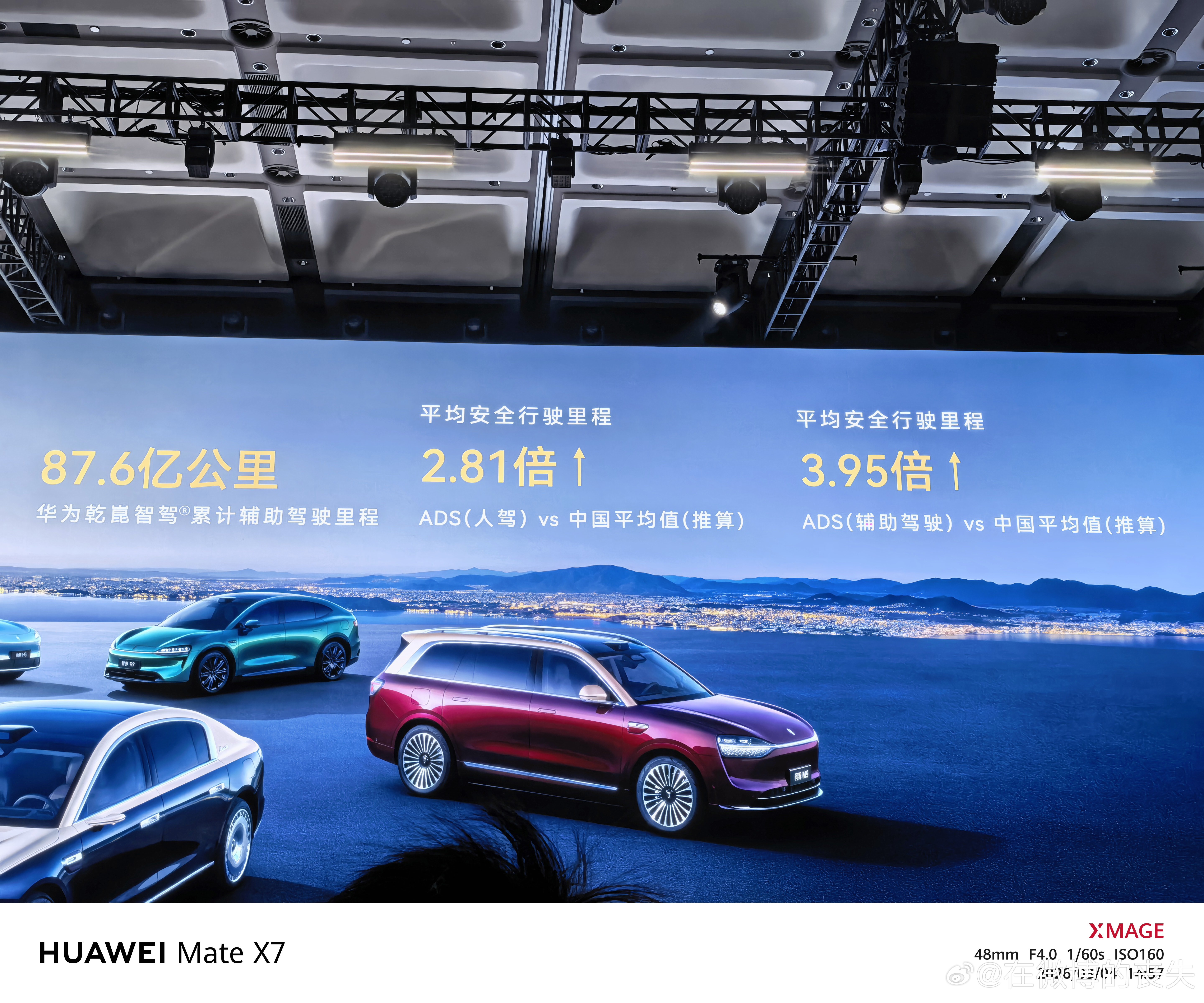 华为乾坤智驾比人驾安全行驶里程多2-4倍 