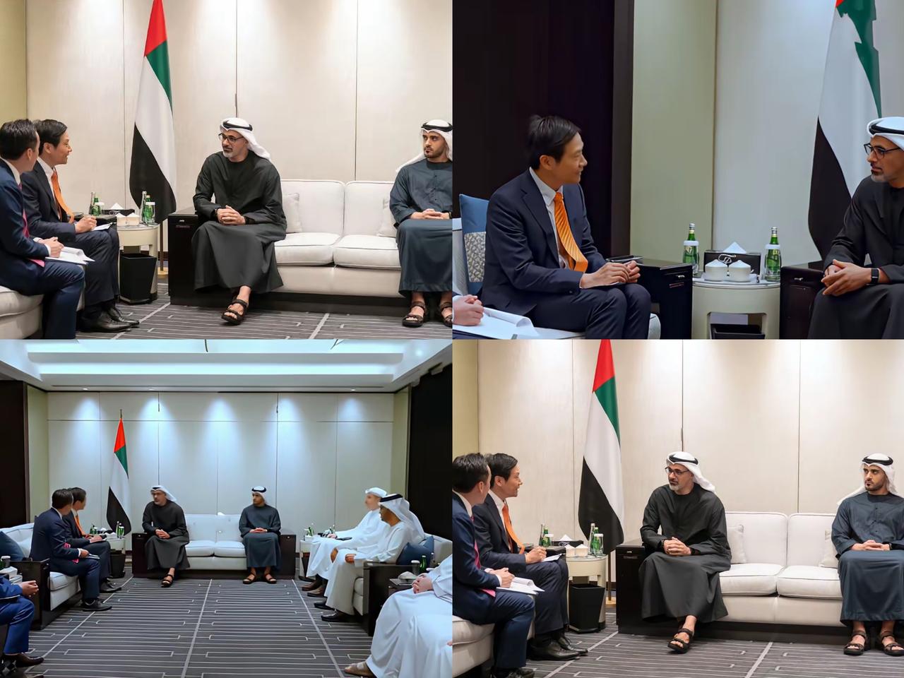 阿联酋王储访华会见五位中国企业家，雷军又一次现身名单，排面直接拉满！
同行的还有