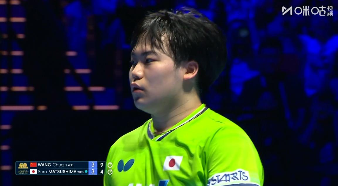 太燃了，王楚钦4-3战胜松岛辉空，夺得世界杯男单冠军，
前六局双方打成3-3平，