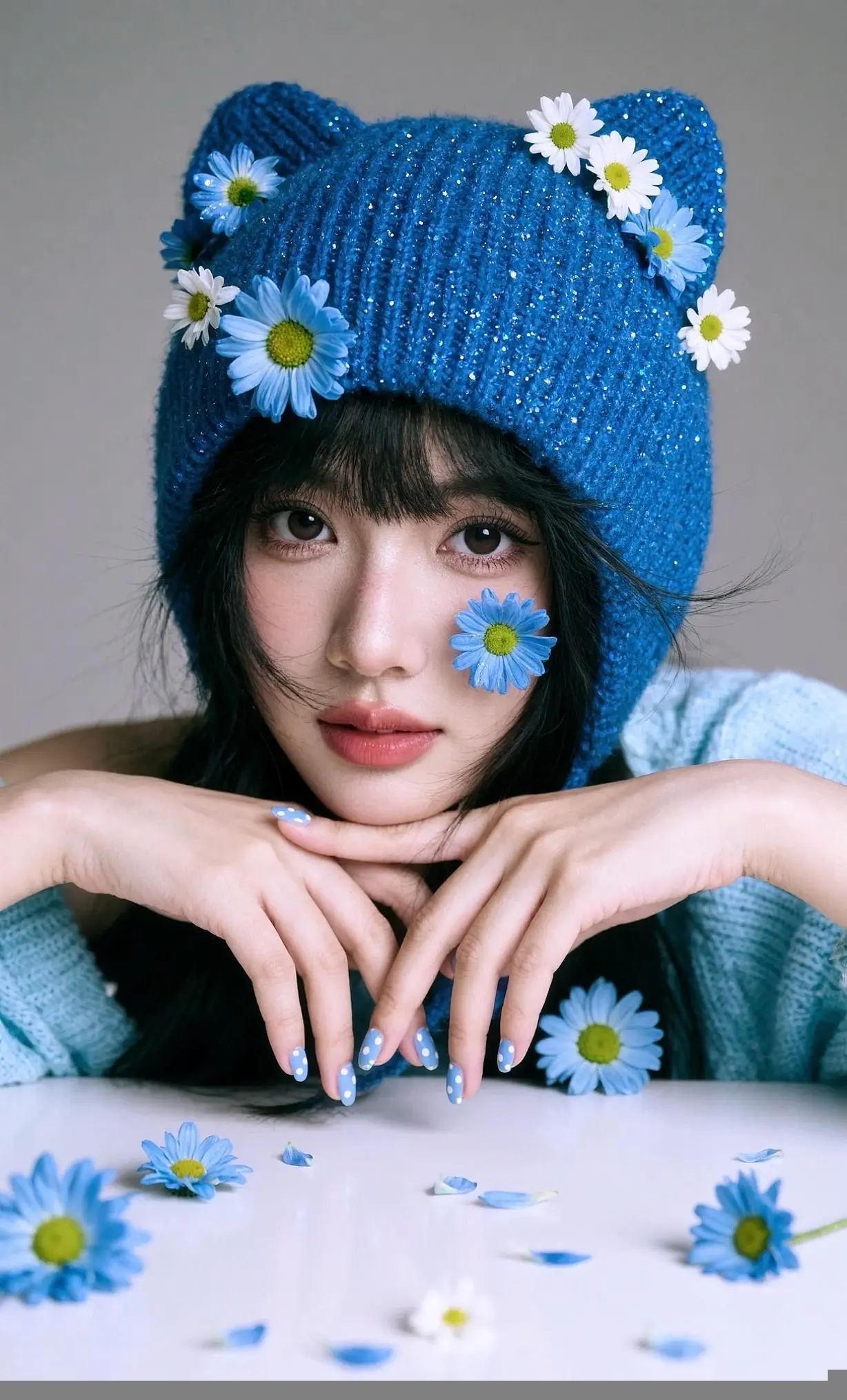 AI蓝调少女写真 ai创作 玩法合伙人计划 情绪音乐玩法新风向ai写真