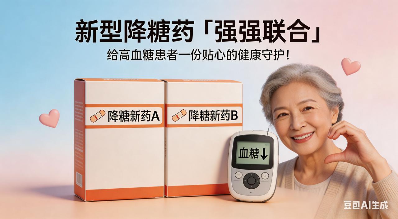 新型降糖药“强强联合”：给高血糖患者一份贴心的健康守护！

新型降糖药：强强联合