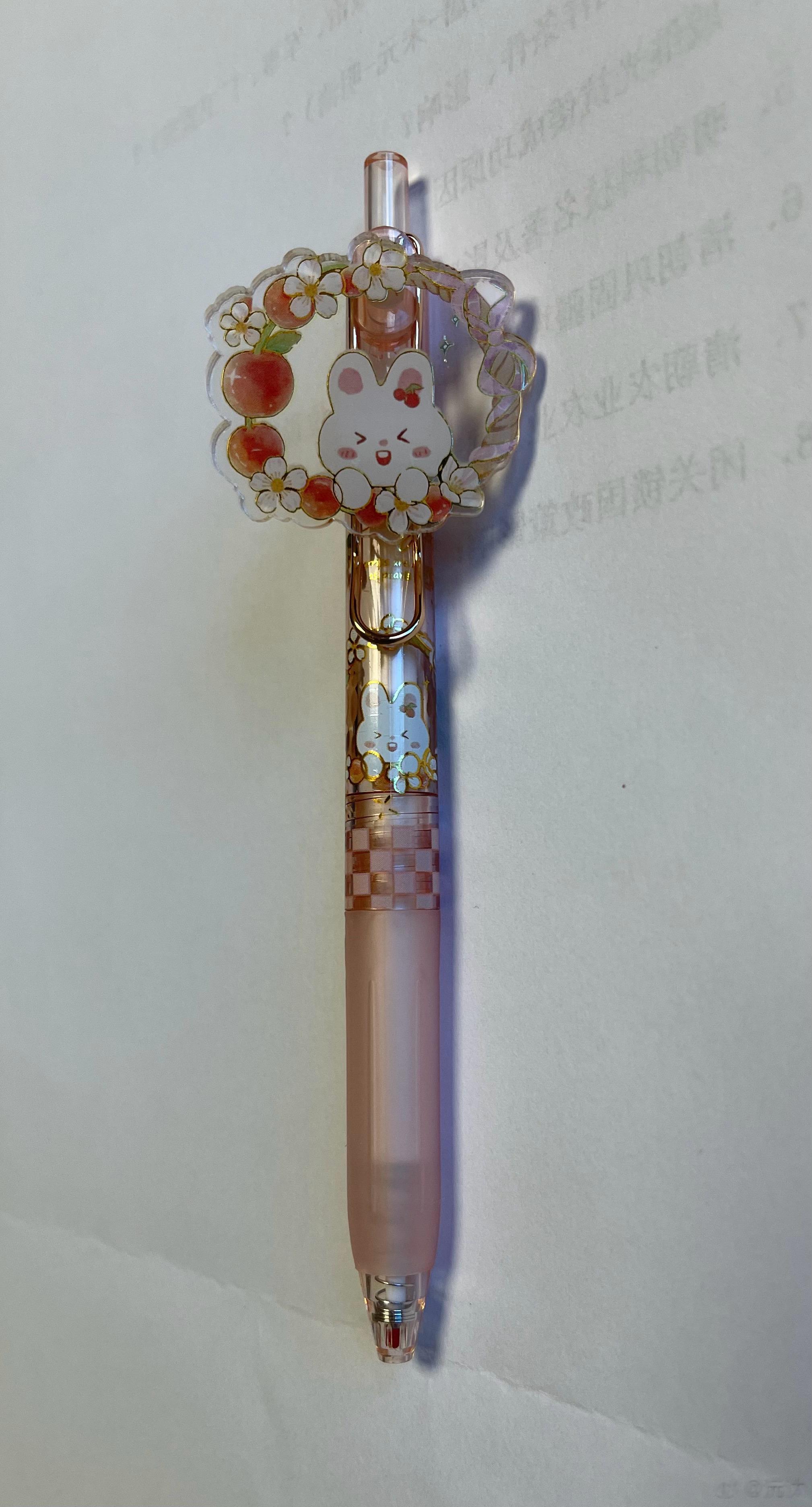 怪不得我给小宝买的笔都不爱用。今天考完试小宝去逛杂货店，买了许多自己喜欢的笔。这