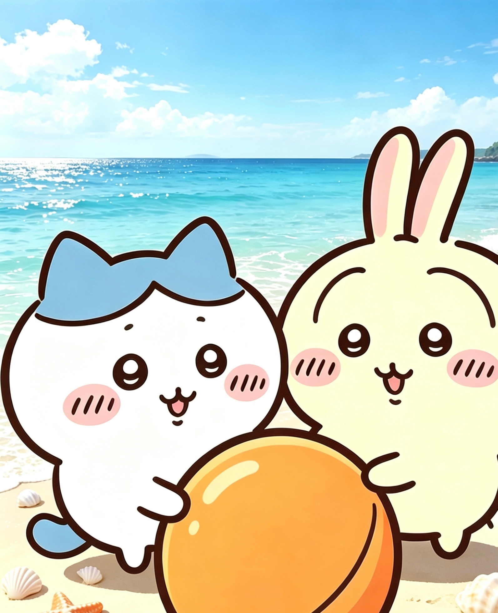 chiikawa吉伊卡哇灵感共创夏日企画看着真的很惬意（ai生成） 
