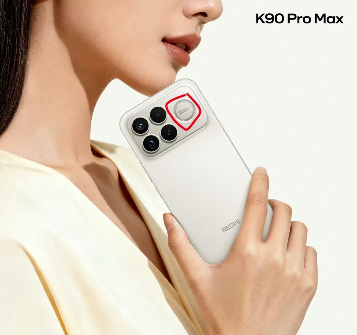 官宣咯红米k90promax，搭载xbose，摄像头旁边还有功放，无敌了[酷]大
