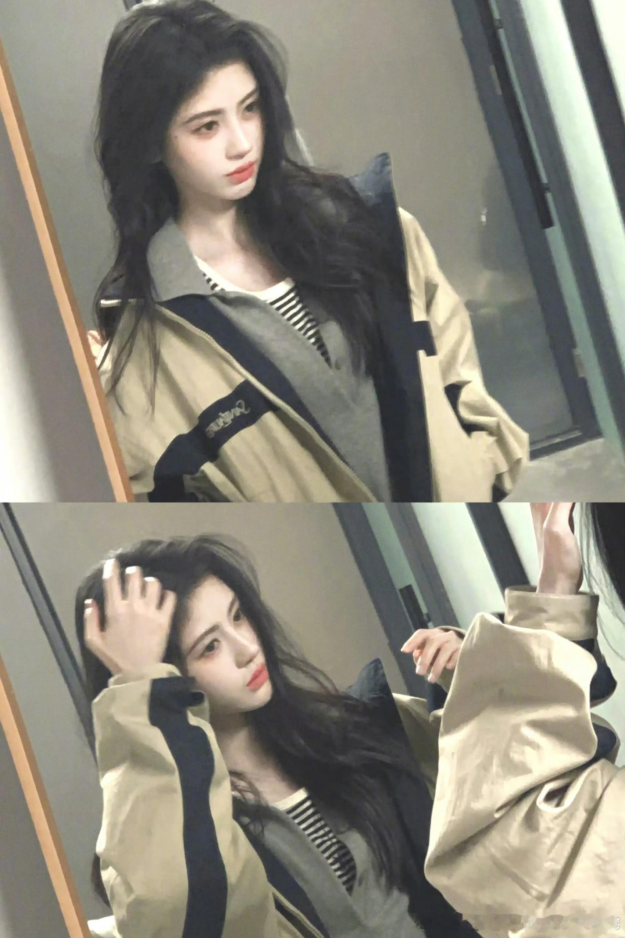 鞠婧祎九宫格美照营业 