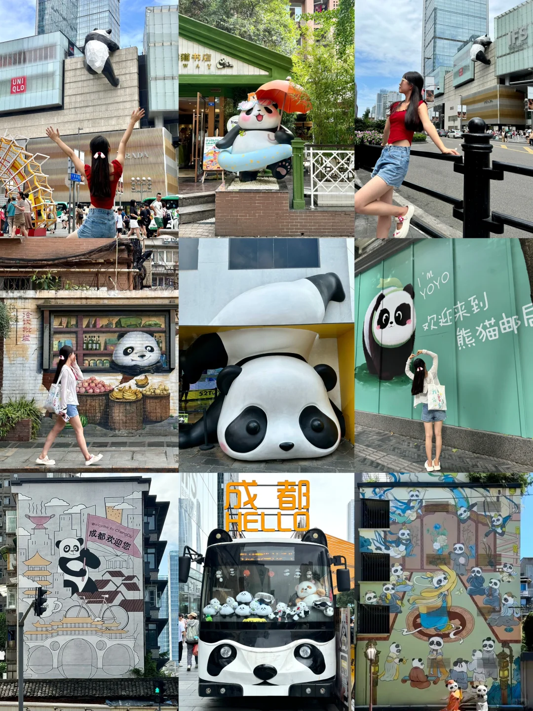成都超多熊猫的citywalk路线！！附攻略