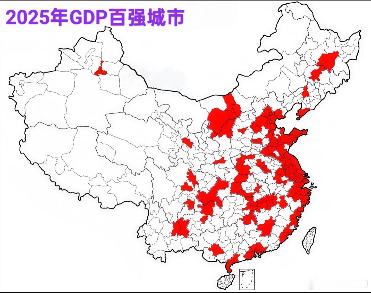 GDP百强城市。 