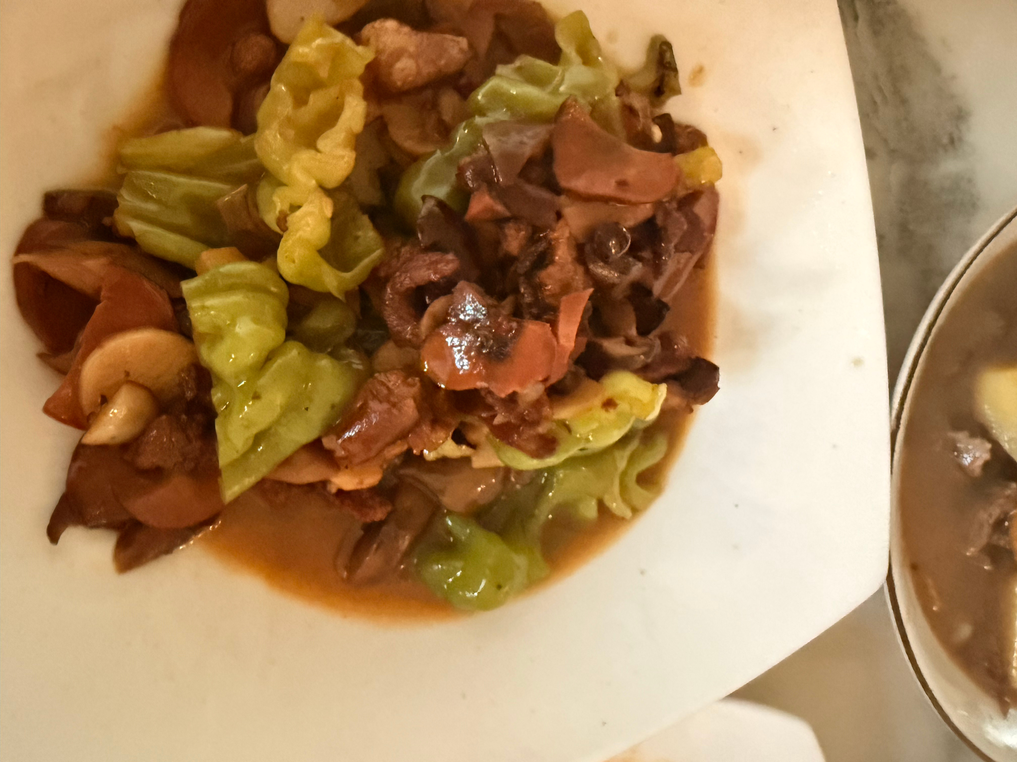 今天也是野生菌嘿嘿煮了十几分钟 
