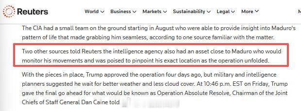外媒：马杜罗身边有内鬼向美军通风报信。 